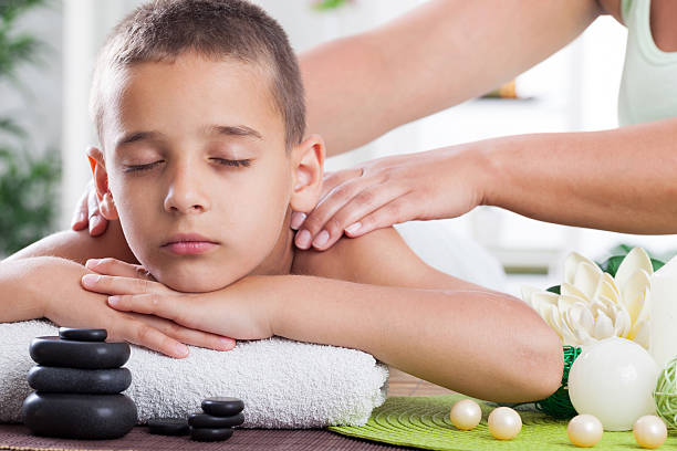 massage enfant réalisé par bulles devasion